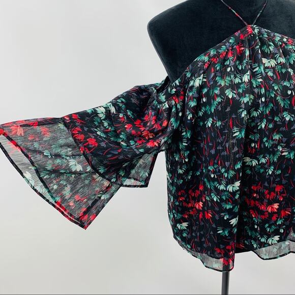 1. State The Curator Rich Black Floral Blouse - Picture 5 of 11